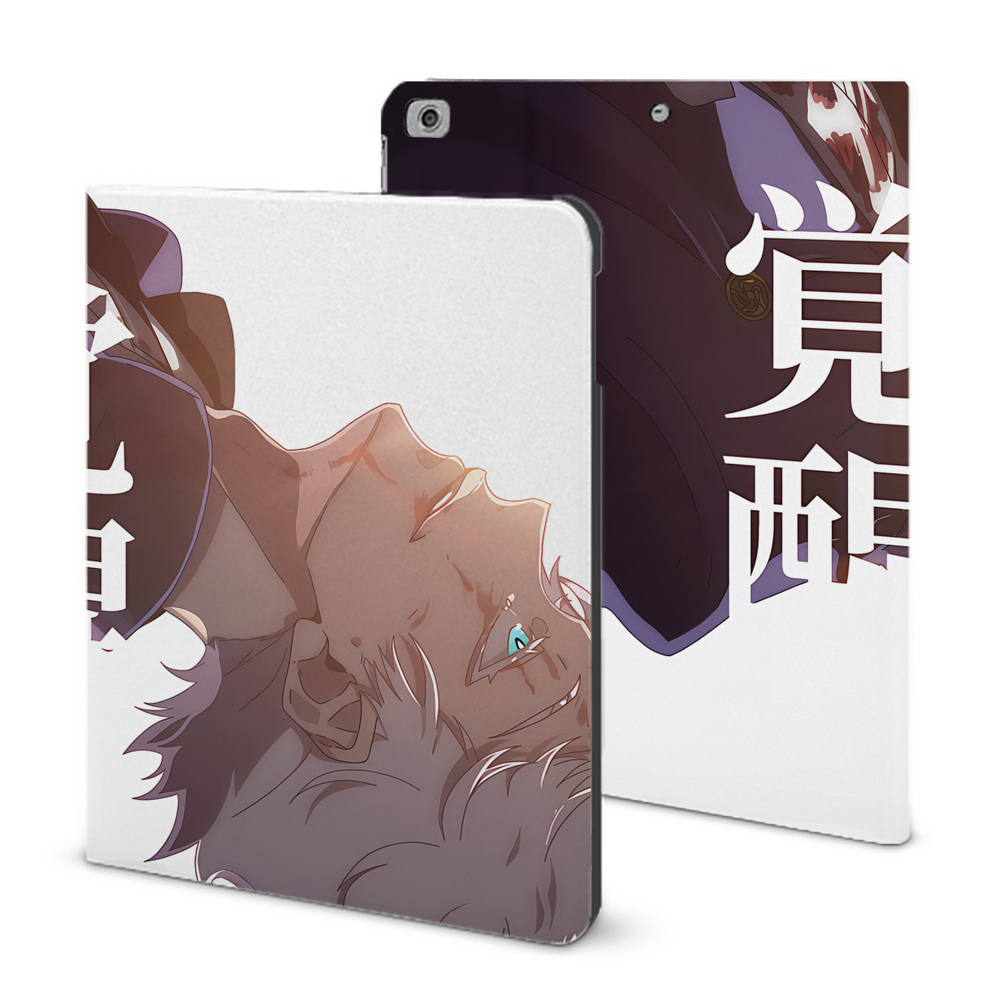 （画像用） 呪術廻戦 Jujutsu Kaisen IPad ケース ブック型 PUレザー TPU 耐衝撃 軽量 薄型 ペン収納なし 全面保護 IPad 各モデル対応